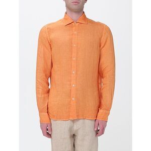 120% Lino Shirt Men Orange